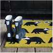 Kissing Badgers Doormat (H50 x W75 x D1.5cm)
