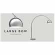 Large Bow Lamp, Chrome (196 x 150cm)