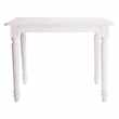 LOUIS Wooden extending dining table in white (76 x 100-180cm)