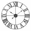 MECANO - Metal Clock, Black (Diameter 60cm)