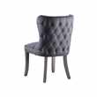 Margonia Dining Chair – Storm Grey with Pewter Legs (H92 x W57 x D65cm)