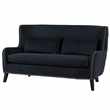 Margonia Two Seat Sofa - Black (H100 x W160 x D85cm)