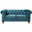 Monty Two Seat Sofa – Peacock (H80 x W185 x D99cm)
