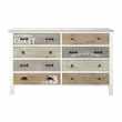 NOIRMOUTIER Wooden chest of drawers in white (86 x 140cm)