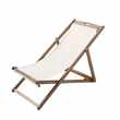 PANAMA Solid Acacia Folding Ecru Chaise Longue / Deckchair Panama (92 x 58cm)