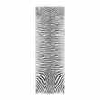 PODEVACHE - Zebra Rectangular Vinyl Floor Mat - Grey/White (H198 x W66cm)