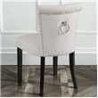 Positano Dining Chair with Back Ring / Black legs- Cream (86 x 50cm)