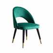 Rossini Dining Chair Bottle Green (H84 x W53 x D57cm)