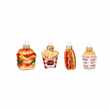 Set of Four Fast Food Baubles