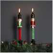 Set of Two Nutcracker Candles (Height 27cm)