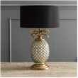 Silver And Gold Pineapple Lamp (H41 x W17 x D17cm)
