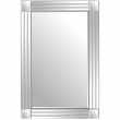 Silver Triple Bevelled Venetian Wall Mirror (H91 x W61cm)