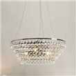 Solid Glass Orb Chandelier - Clear