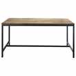 LONG ISLAND Solid wood and metal industrial dining table W 150cm Long