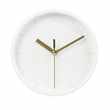 TANIA - White Mantelpiece Clock (H16 x W15 x D5cm)