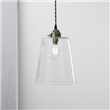 Tapered Glass Pendant - Large - Clear