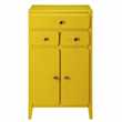 THELMA Mustard yellow 2-door 3-drawer entryway unit (H100 x W58 x D38cm)
