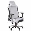 X Rocker Messina Fabric Gaming Office Chair - Silver (H134.5 x W61 x D71.5cm)
