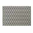 ZARIA White Outdoor Rug with Black Graphic Print (H160 x W230cm)